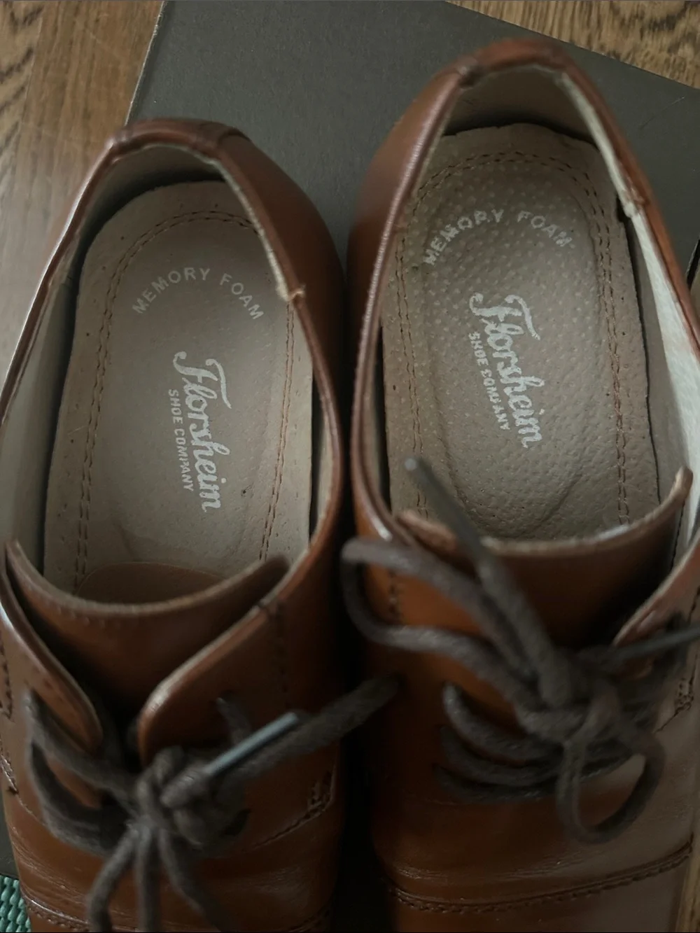 Florsheim Kid’s Brown Cap-Toe Oxford Dress Shoes